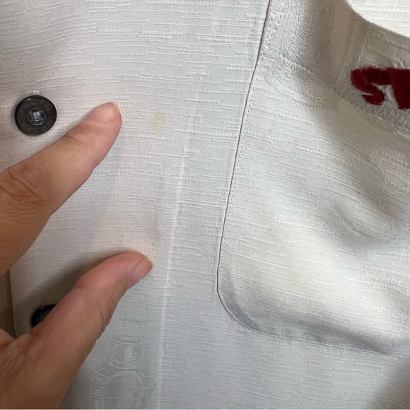 Embroidered XLarge Game Night Shake It Silk Shirt - Picture 4 of 6